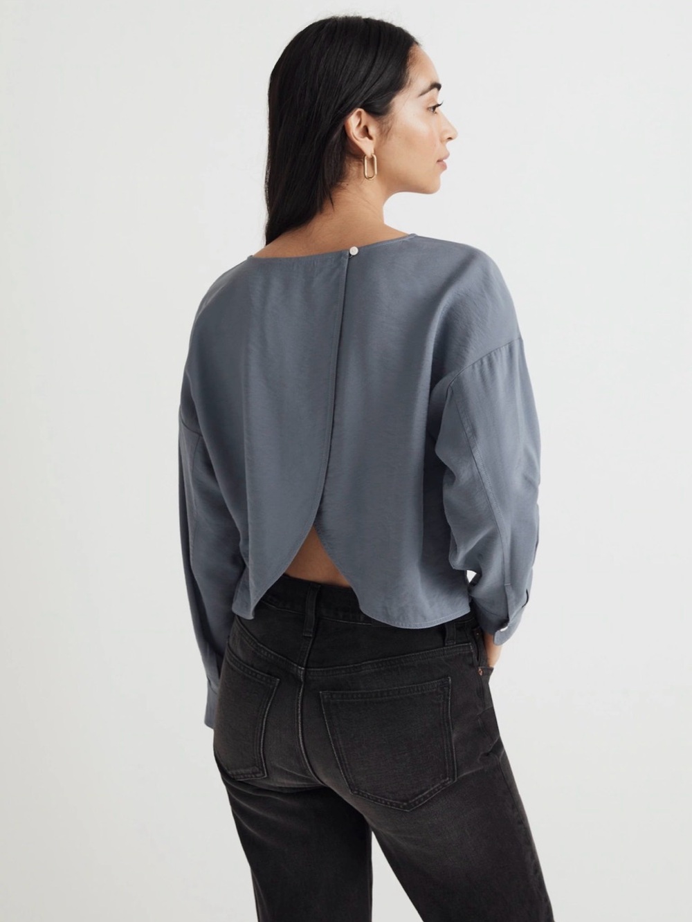 NWT Madewell Relaxed Tulip-Back Top, XXL